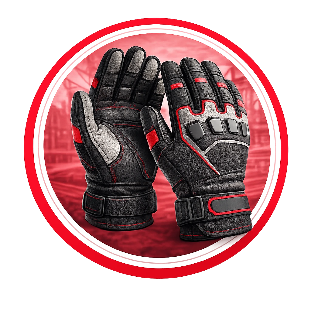Industrial safety gloves for hand protection