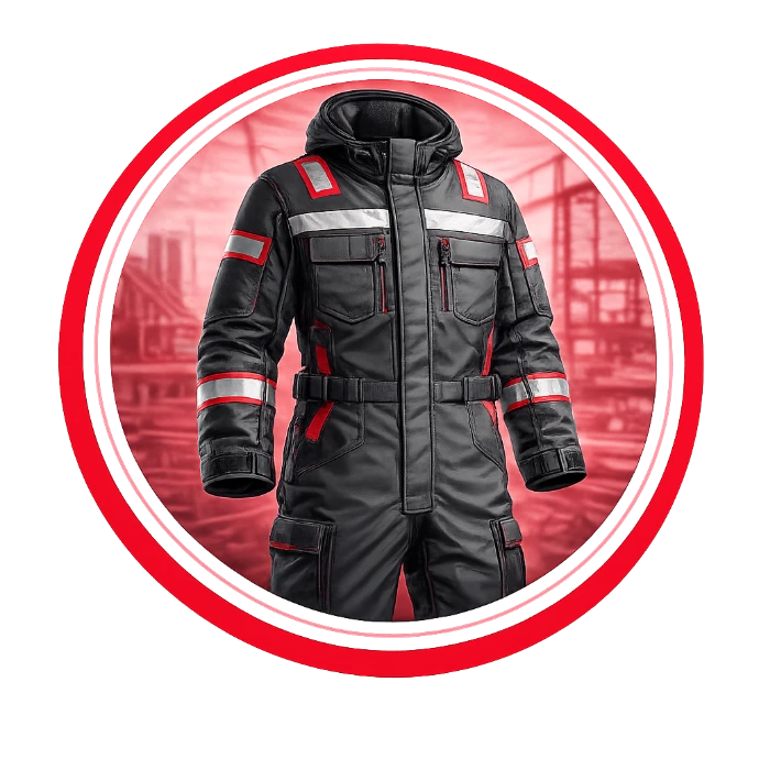Industrial protective clothing and safety coverall