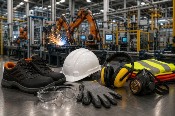 Safety and industrial equipment for manufacturing facilities