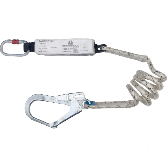 Delta Plus AN208S200CD Energy Absorbing Lanyard for fall protection
