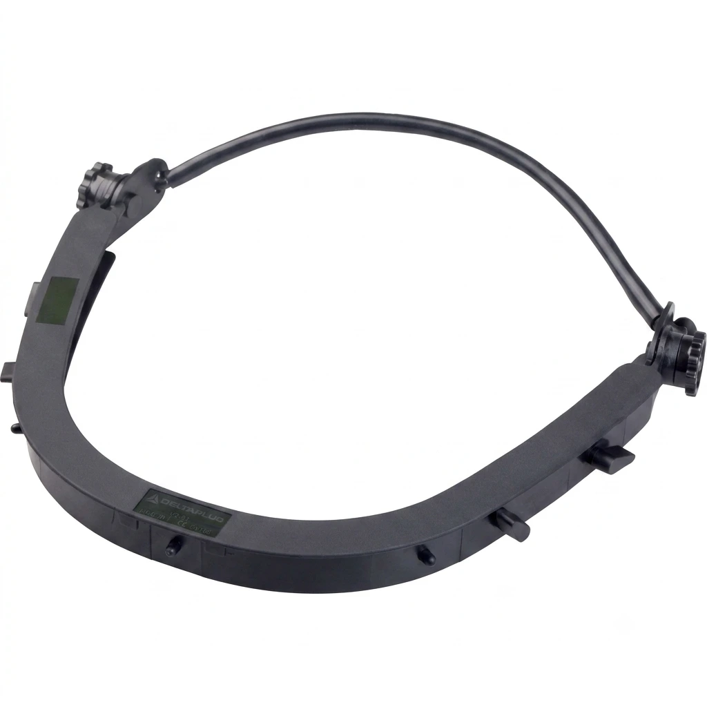PVC face shield holder for industrial safety