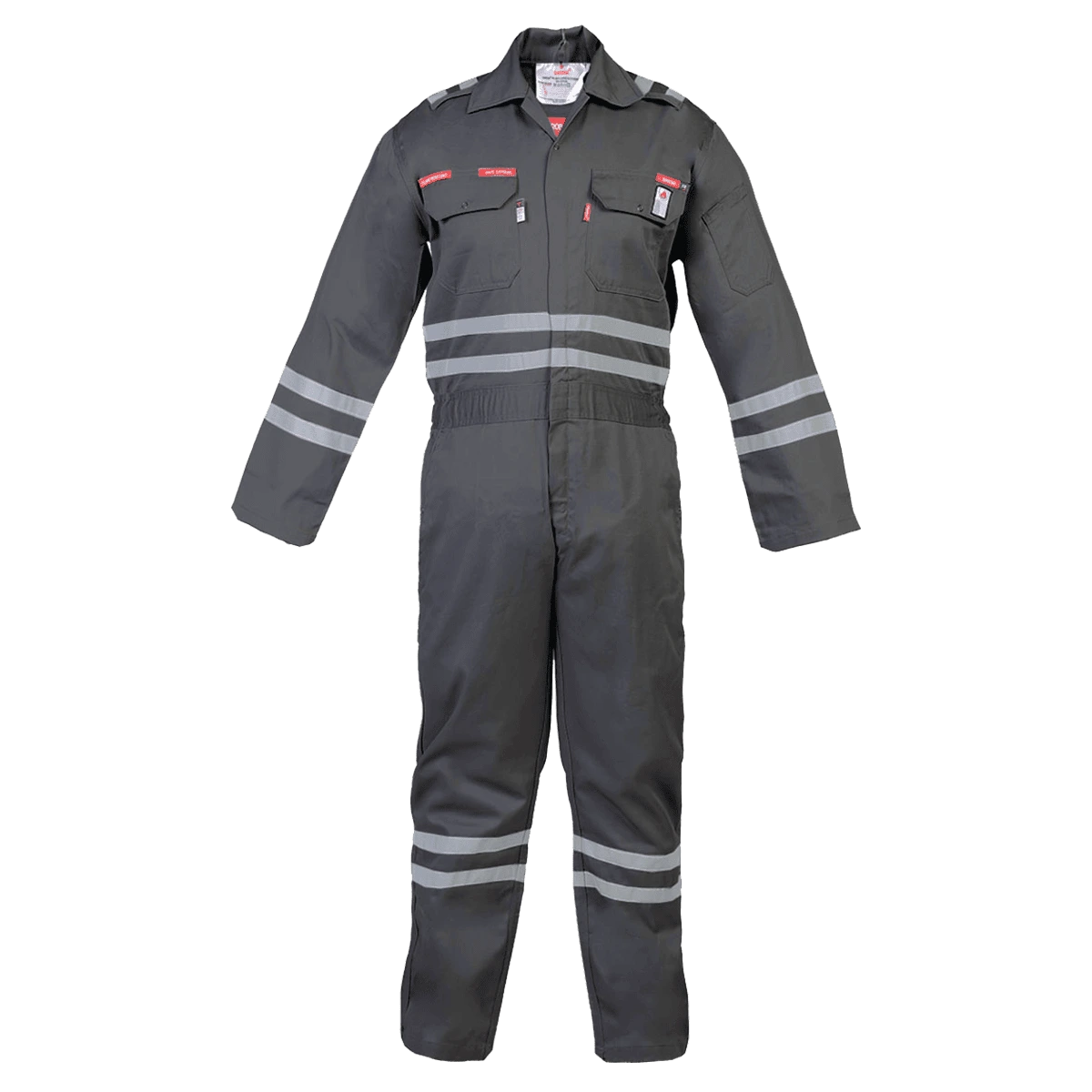 Reflective flame resistant coverall