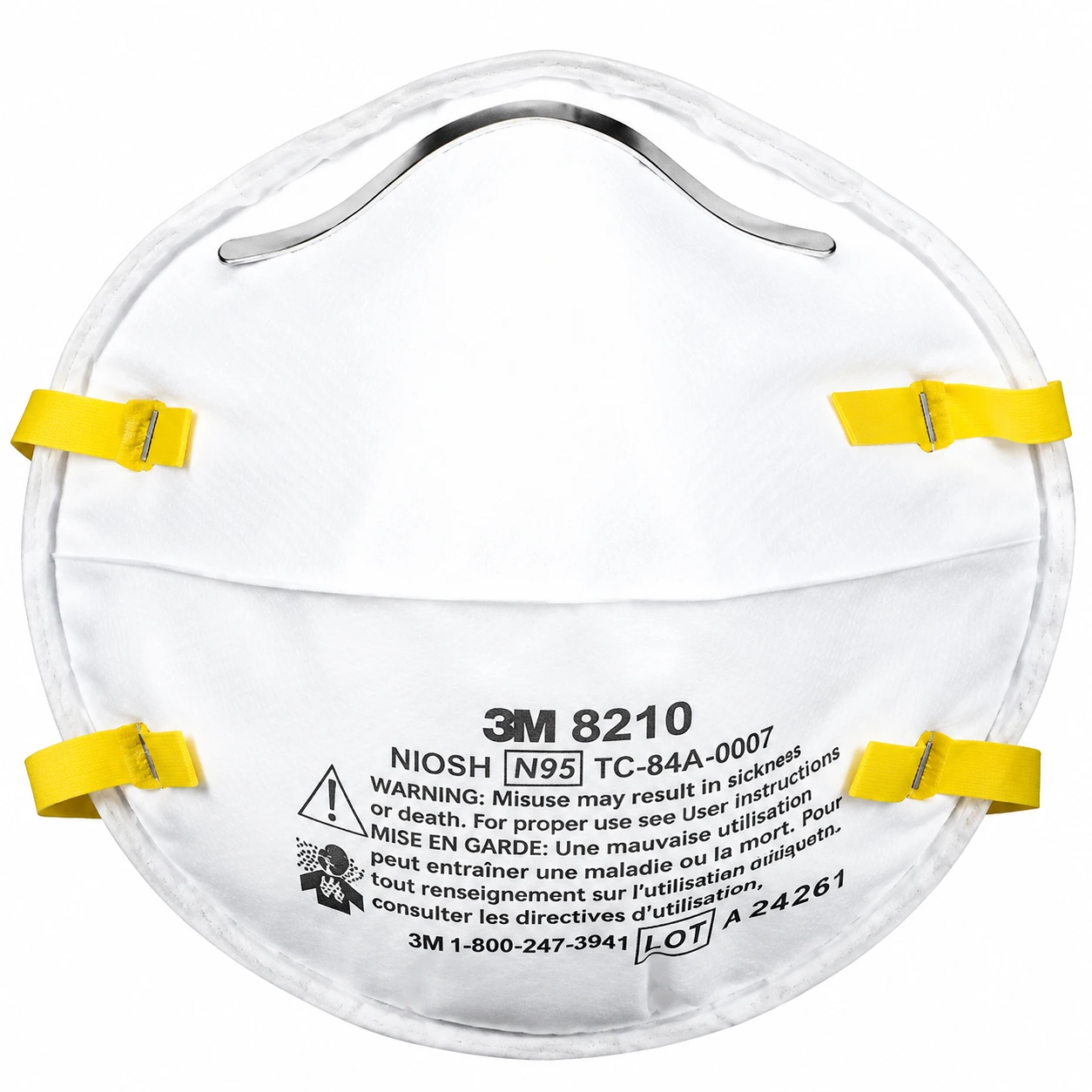 3M 8210 N95 particulate respirator
