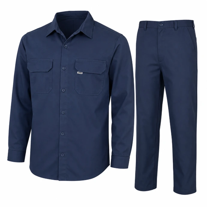 Complete pant and shirt workwear set