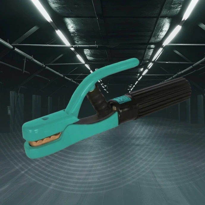Heavy-duty electrode holder designed for secure and stable welding