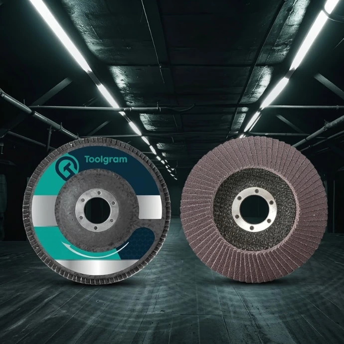 Abrasive flap disc for grinding and surface finishing