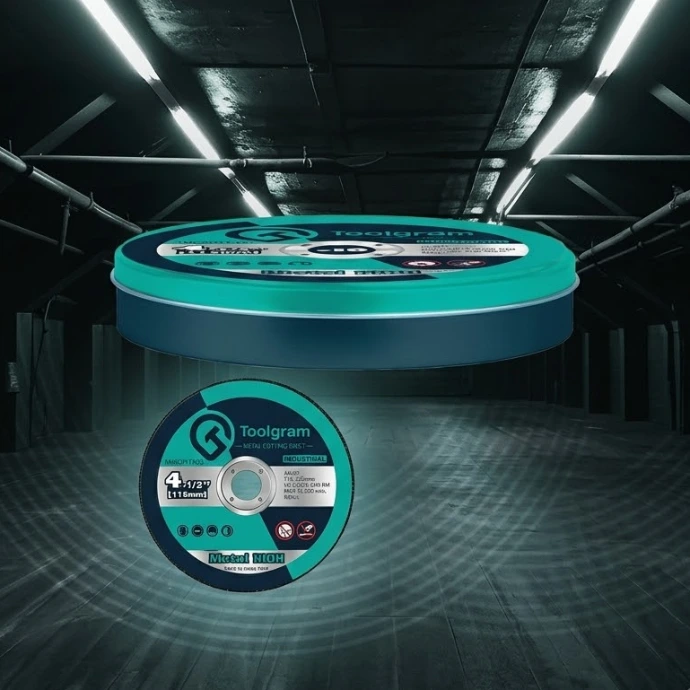 Abrasive cutting discs for fast and precise metal cutting